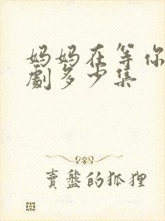 妈妈在等你连续剧多少集封面