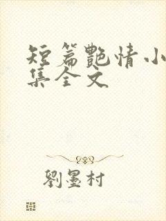 短篇艳情小说合集全文