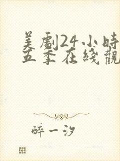 美剧24小时第五季在线观看免费高清全集