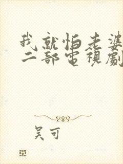 我就怕老婆了第二部电视剧免费观看