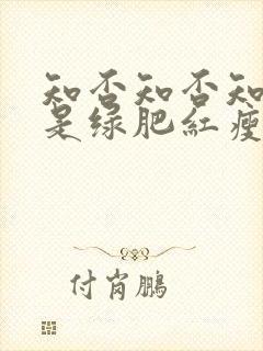 知否知否知否应是绿肥红瘦 原著