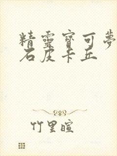 精灵宝可梦绿宝石皮卡丘封面