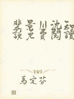 裴景川沈知意小说免费阅读最新章节