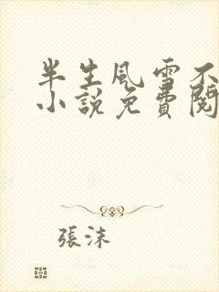 半生风雪不只你小说免费阅读无弹窗
