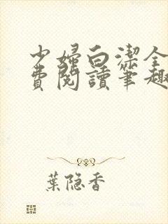 少妇白洁全本免费阅读笔趣阁