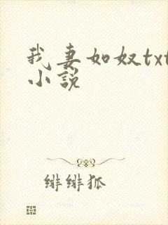 我妻如奴txt小说