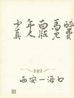 少年白马醉春风真人版免费观看完整版电视剧