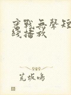 密战无声短剧在线播放