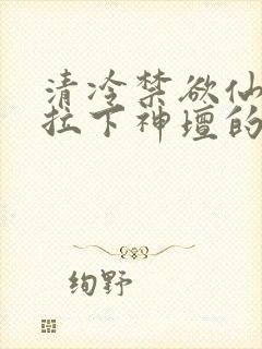 清冷禁欲仙尊被拉下神坛的小说