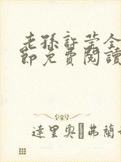 老孙许莹全部章节免费阅读封面