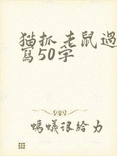 猫抓老鼠过程描写50字封面