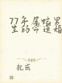 77年属蛇男一生的命运婚姻怎样