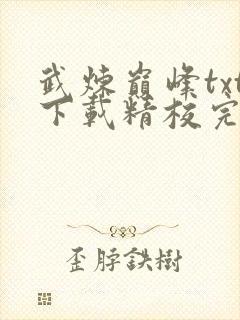 武炼巅峰txt下载精校完结全本