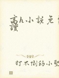 高h小说免费阅读