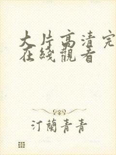 大片高清完整版在线观看