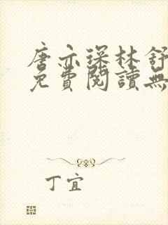 唐亦琛林舒小说免费阅读无弹窗