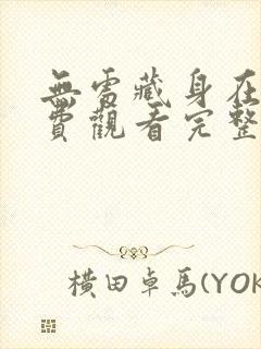 无处藏身在线免费观看完整版国语