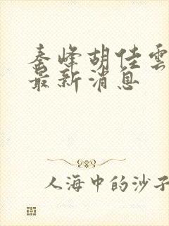 秦峰胡佳云更新最新消息