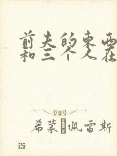 前夫的东西很大和三个人在一起封面