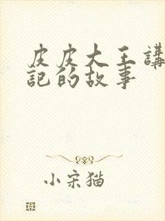 皮皮大王讲西游记的故事封面