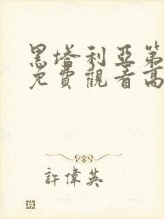 黑塔利亚第一季免费观看高清