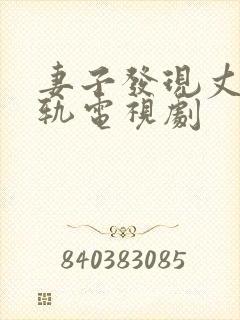 妻子发现丈夫出轨电视剧封面