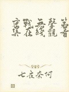 密战无声第40集在线观看免费播放封面