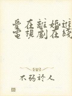 爱在离婚进行时电视剧在线免费观看