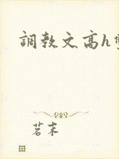 调教文高h双性封面