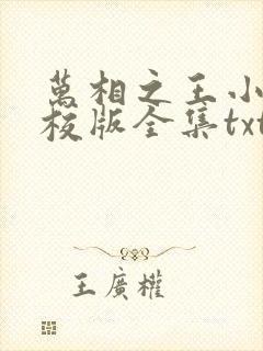 万相之王小说精校版全集txt