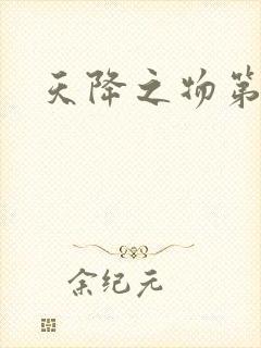 天降之物第一季