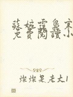 苏婉霍枭寒全文免费阅读小说最新