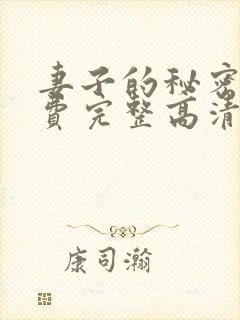 妻子的秘密4免费完整高清电视剧在线