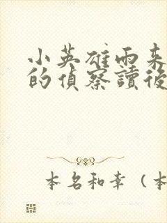 小英雄雨来危险的侦察读后感