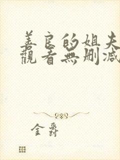 善良的姐夫在线观看无删减