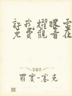 许我耀眼电视剧免费观看在线完整