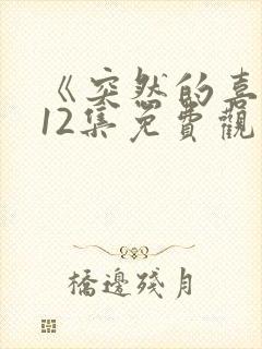 《突然的喜欢》12集免费观看