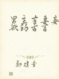 男主有妻妾很重欲的古言