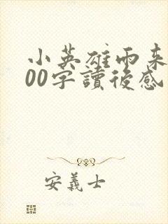 小英雄雨来的500字读后感封面