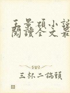 王景硕小说免费阅读全文最新章节