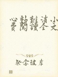 心动难消小说免费阅读全文无弹窗