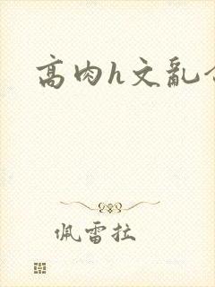 高肉h文乱合集封面