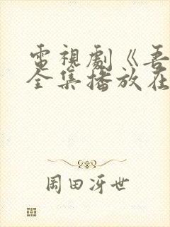 电视剧《吾岸》全集播放在线观看封面