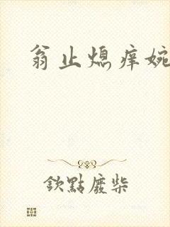 翁止熄痒婉燕封面