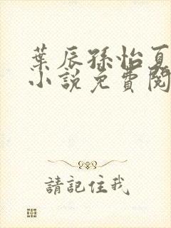 叶辰孙怡夏若雪小说免费阅读