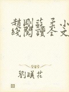 赵刚苏柔小说在线阅读全文最新