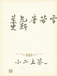 叶凡唐若雪免费更新