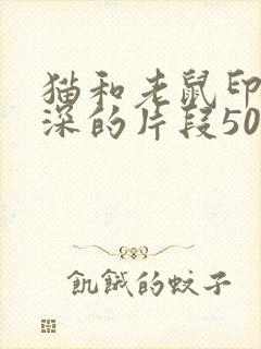 猫和老鼠印象最深的片段50字