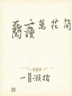 死亡万花简小说阅读