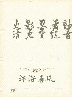 火影忍者动漫高清免费观看封面